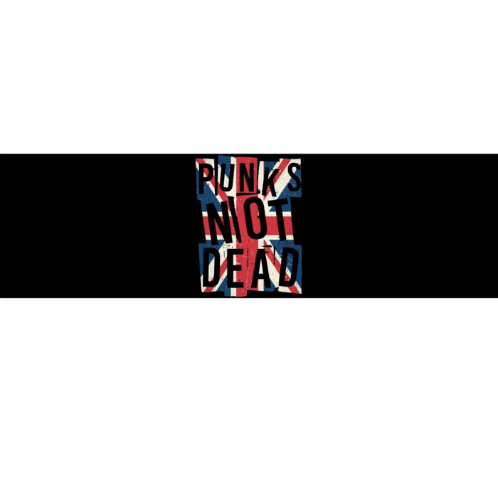 Punks Not Dead British Flag Britain England Bumper Sticker