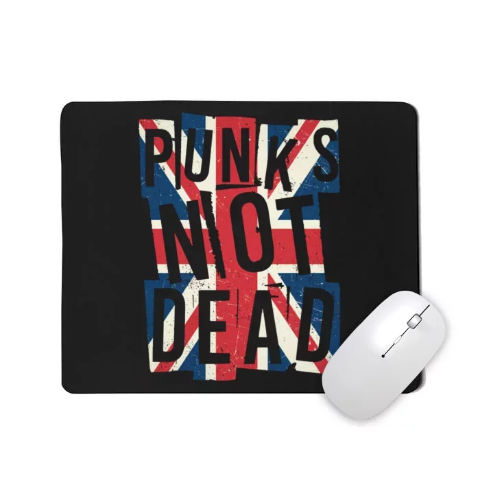 Punks Not Dead British Flag Britain England Mousepad