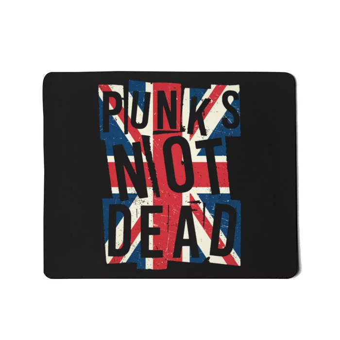 Punks Not Dead British Flag Britain England Mousepad