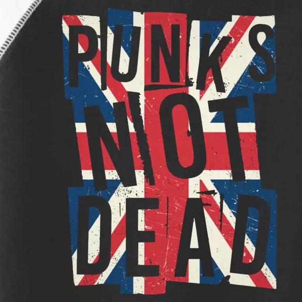 Punks Not Dead British Flag Britain England Toddler Fine Jersey T-Shirt