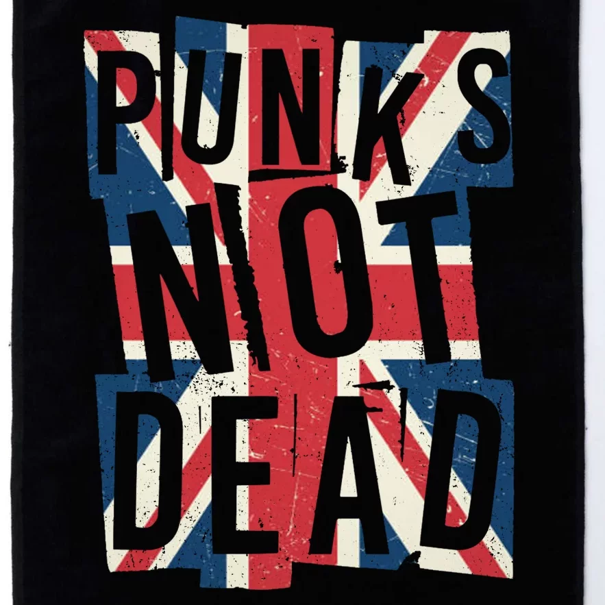 Punks Not Dead British Flag Britain England Platinum Collection Golf Towel