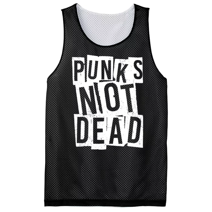 Punks Not Dead Mesh Reversible Basketball Jersey Tank