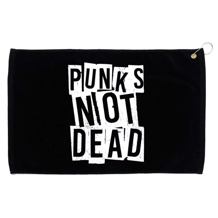 Punks Not Dead Grommeted Golf Towel