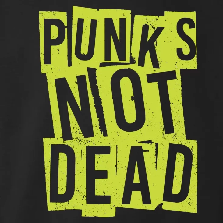 Punks Not Dead Neon Logo Toddler Hoodie