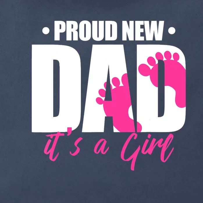 Proud New Dad It's A Girl Zip Tote Bag