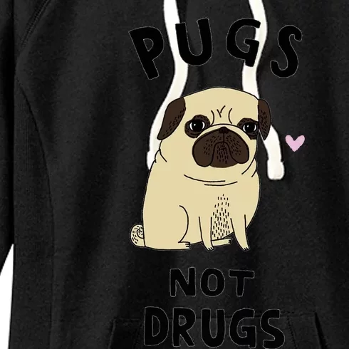 Pugs Not Drugs Women's Fleece Hoodie