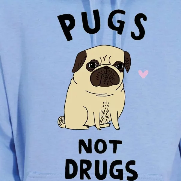 Pugs Not Drugs Unisex Surf Hoodie