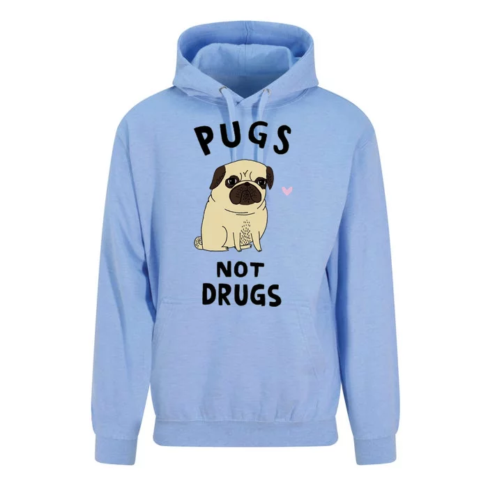 Pugs Not Drugs Unisex Surf Hoodie