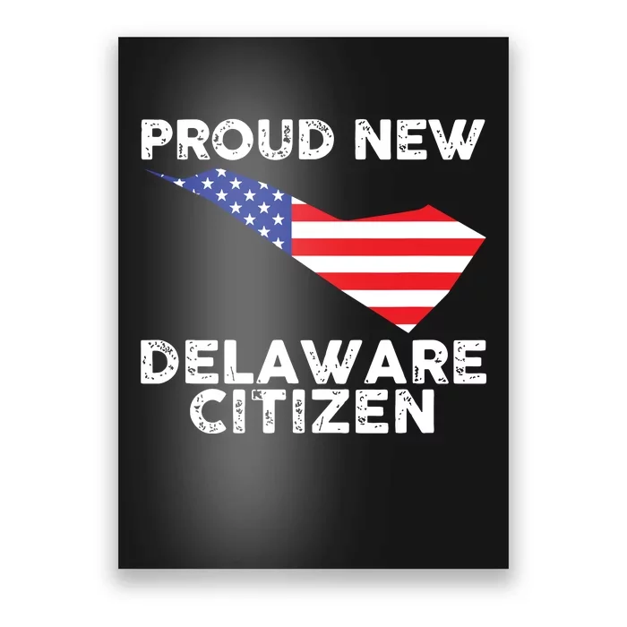 Proud New Delaware Citizen American Immigrant Citizenship Poster