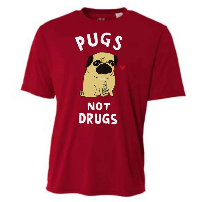 Pugs Not Drugs Funny Present For Dog Lover Pets Cooling Performance Crew T-Shirt