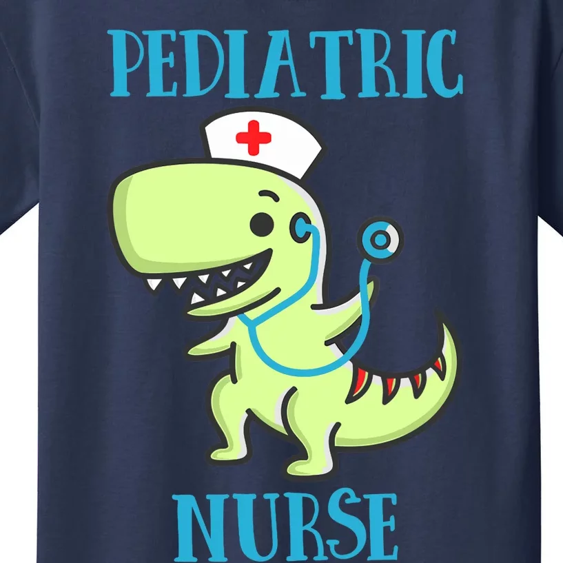 Pediatric Nurse Dinosaurs T-Rex Nursing Lover Kids T-Shirt