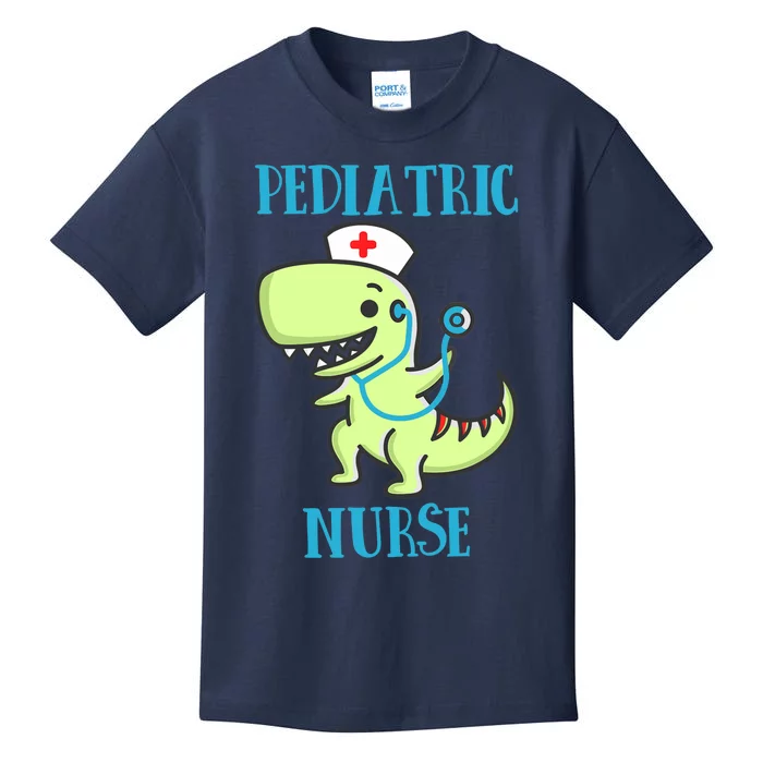 Pediatric Nurse Dinosaurs T-Rex Nursing Lover Kids T-Shirt