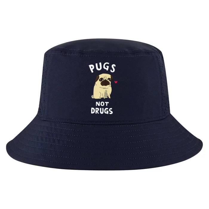 Pugs Not Drugs Funny Present For Dog Lover Tee Pets Cool Comfort Performance Bucket Hat