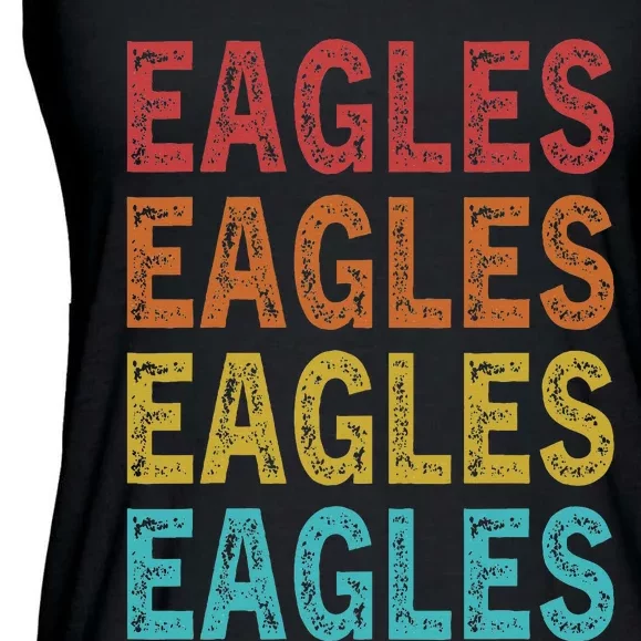 Personalized Name EAGLES I Love EAGLES Ladies Essential Flowy Tank