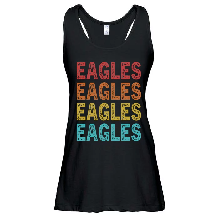 Personalized Name EAGLES I Love EAGLES Ladies Essential Flowy Tank