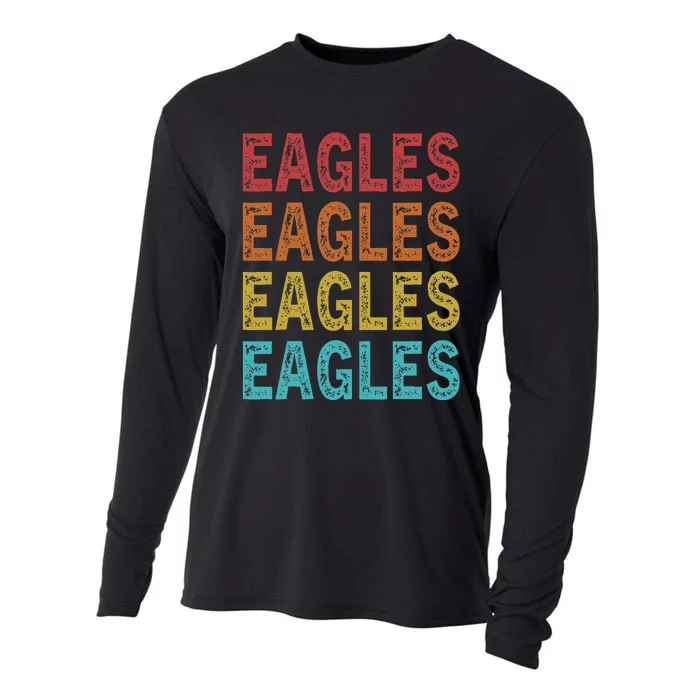 Personalized Name EAGLES I Love EAGLES Cooling Performance Long Sleeve Crew