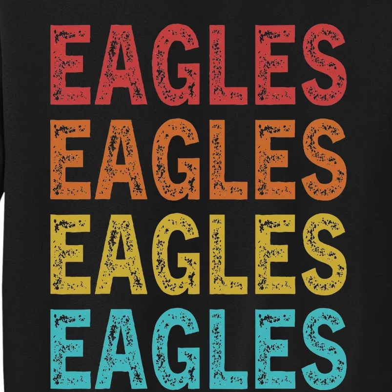 Personalized Name EAGLES I Love EAGLES Tall Sweatshirt