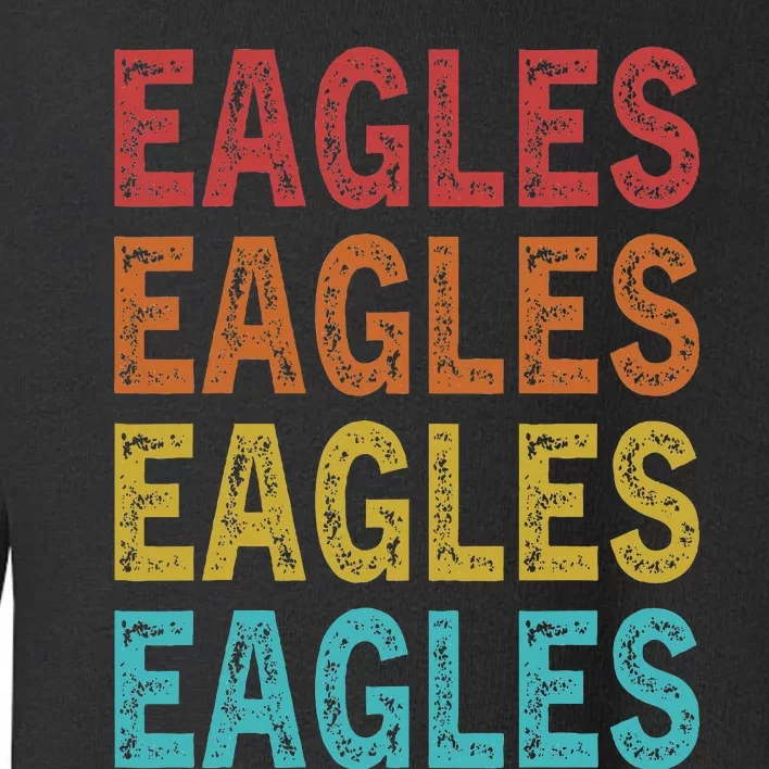 Personalized Name EAGLES I Love EAGLES Toddler Sweatshirt