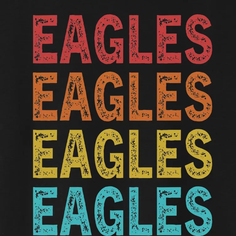 Personalized Name EAGLES I Love EAGLES Women's Crop Top Tee