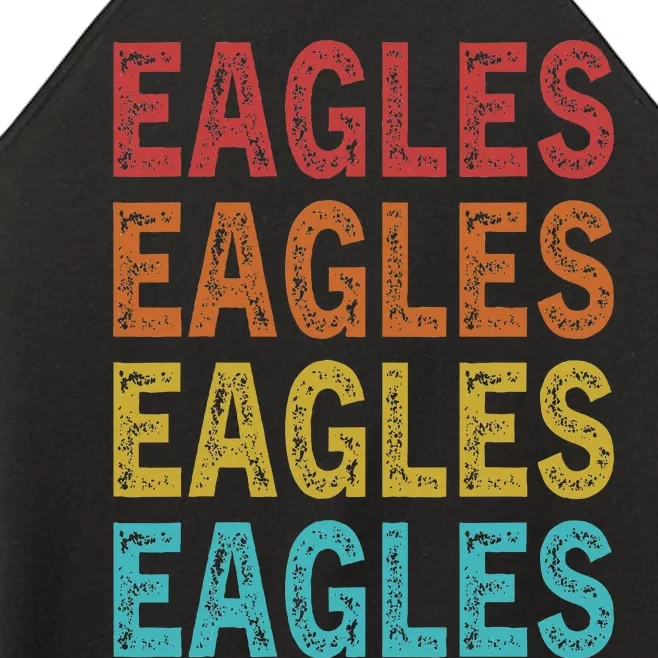 Personalized Name EAGLES I Love EAGLES Women’s Perfect Tri Rocker Tank