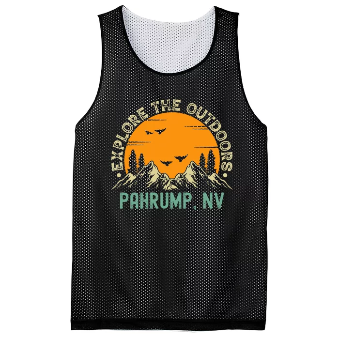 Pahrump Nevada Explore The Outdoors Mesh Reversible Basketball Jersey Tank