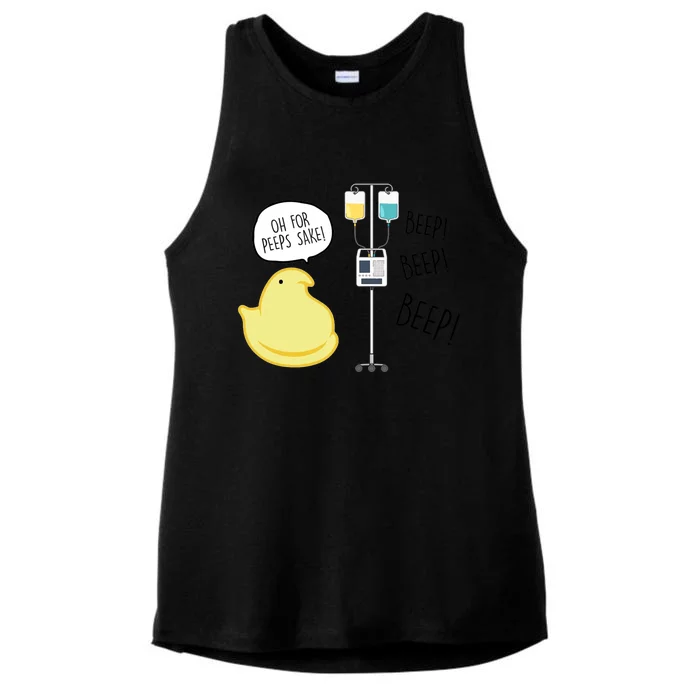 Peep Nursing Easter Ladies Tri-Blend Wicking Tank