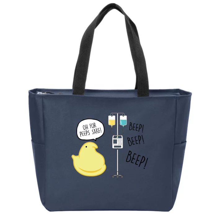 Peep Nursing Easter Zip Tote Bag