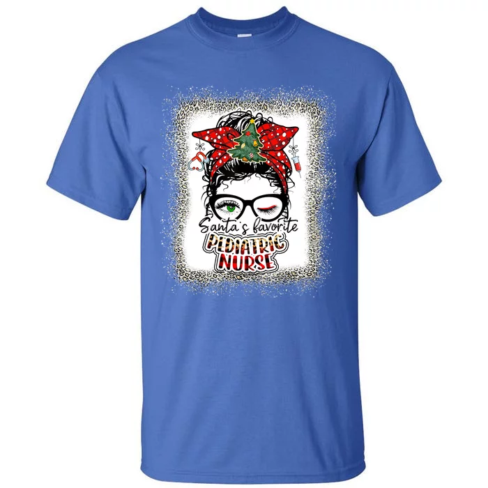 Pediatric Nurse Elf Pediatric Nurse SantaS Favorite Nurse Gift Tall T-Shirt