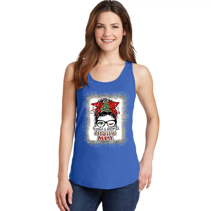 Pediatric Nurse Elf Pediatric Nurse SantaS Favorite Nurse Gift Ladies Essential Tank