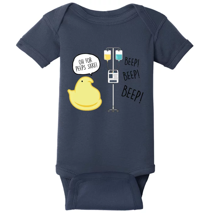 Peep Nursing Easter Baby Bodysuit