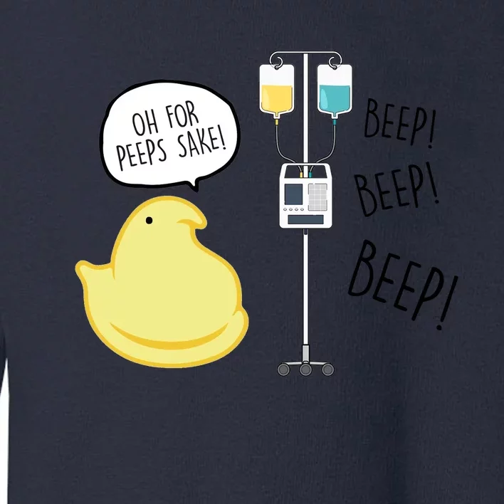 Peep Nursing Easter Toddler Sweatshirt