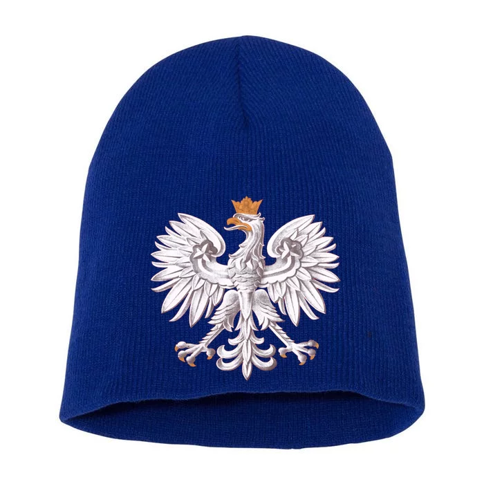 Poland National Eagle From The Coat Of Arms Funny Gift Short Acrylic Beanie