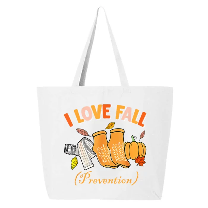 Pt Nurse Fall I Love Fall Prevention Fall Physical Therapy 25L Jumbo Tote