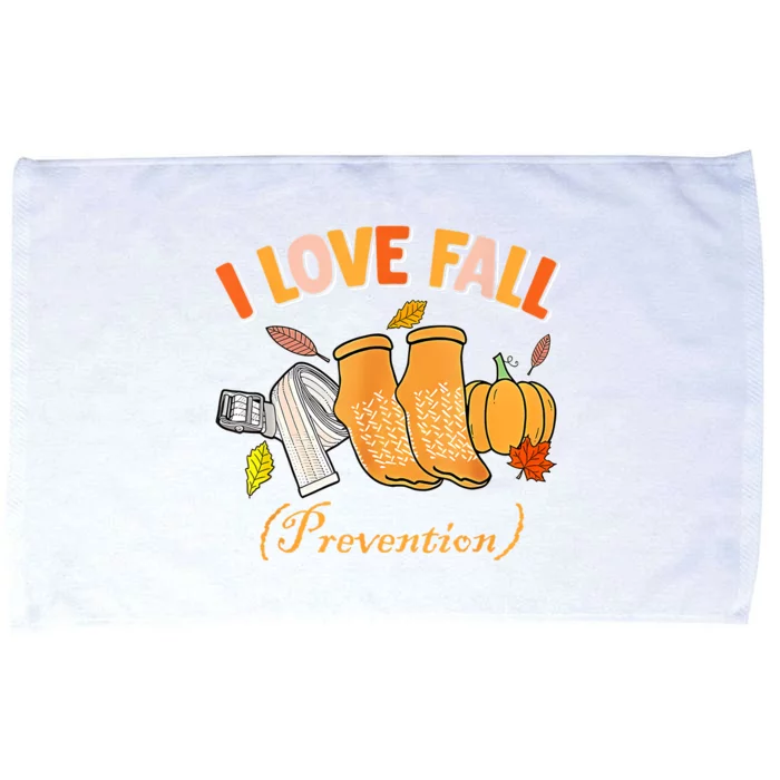 Pt Nurse Fall I Love Fall Prevention Fall Physical Therapy Microfiber Hand Towel