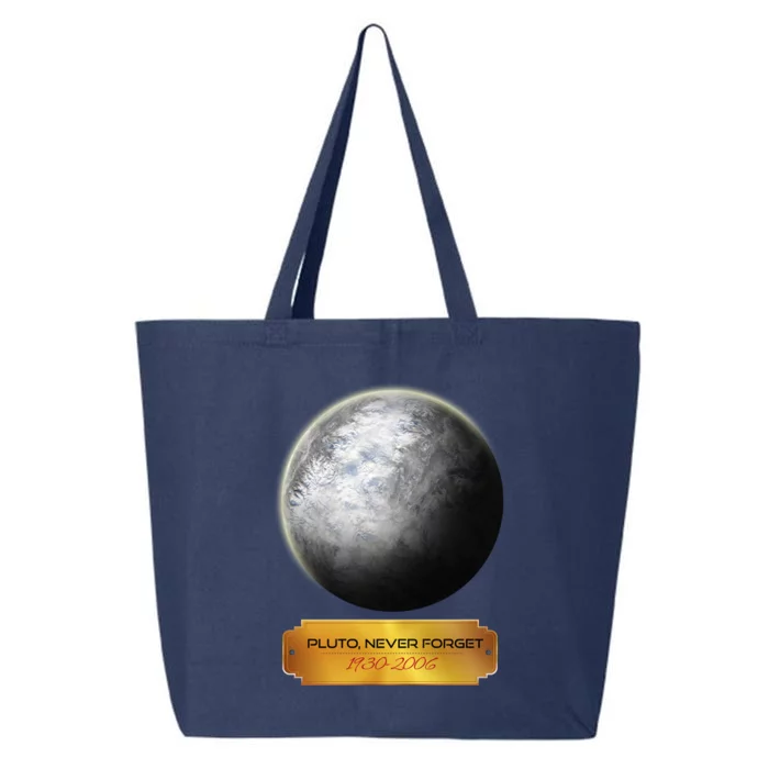 Pluto Never Forget Great Gift Solar System Planet Galaxy 25L Jumbo Tote