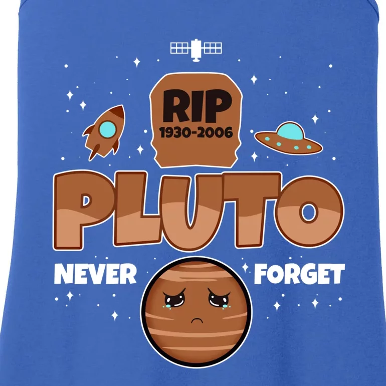 Pluto Never Forget Gift Ladies Essential Tank