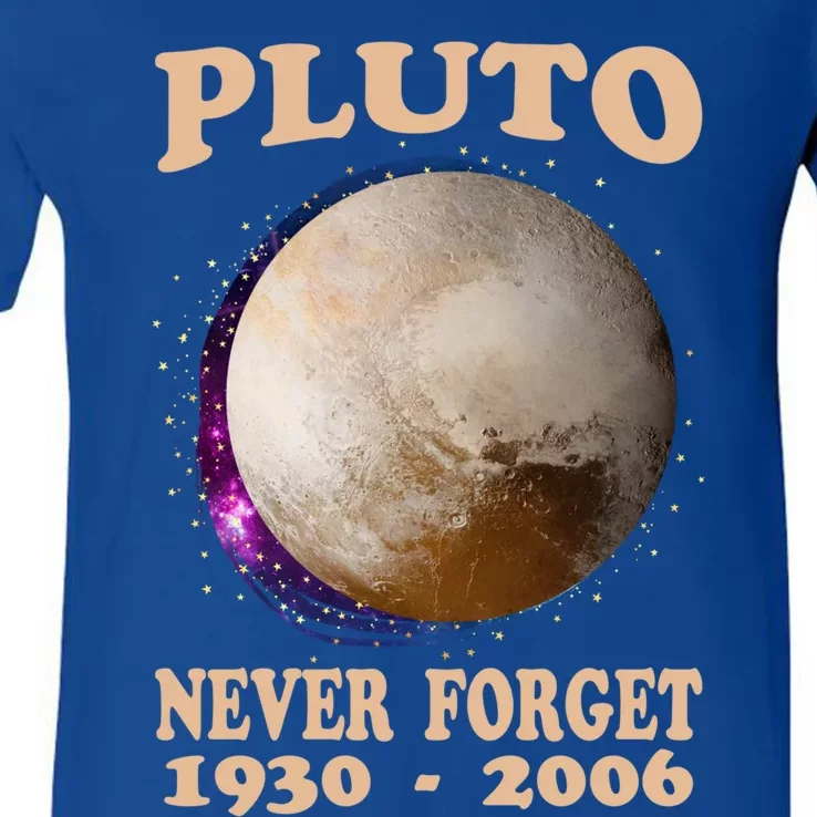 Pluto Never Forget 1930gift2006 Great Gift V-Neck T-Shirt