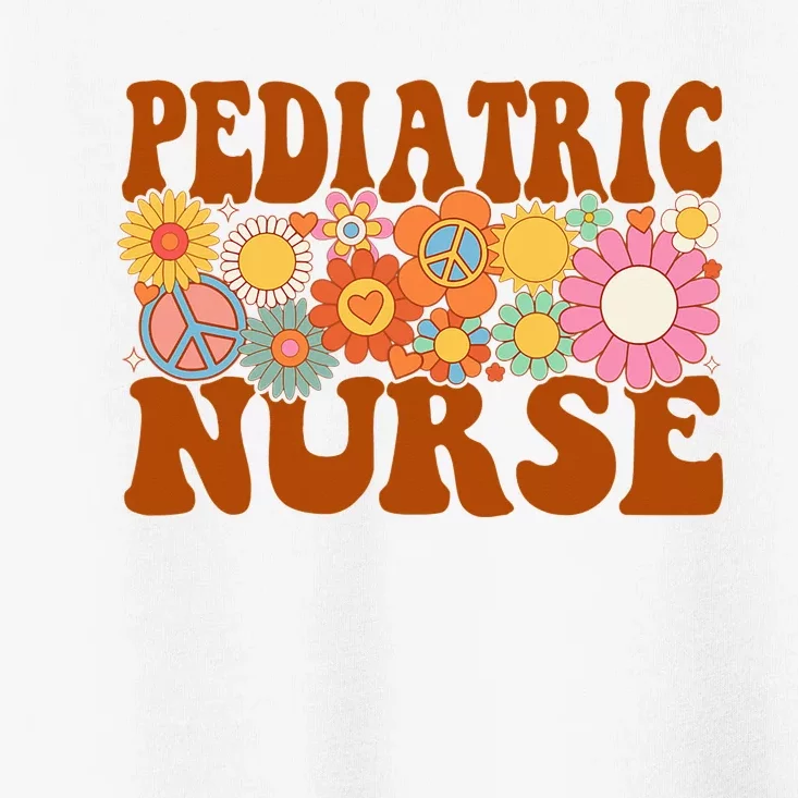 Pediatric Nurse Future Nurse Nurse Life Nursing Retro Groovy Toddler T-Shirt