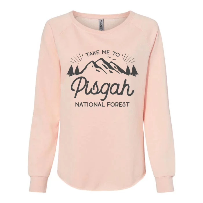 Pisgah National Forest Park North Carolina Womens California Wash Sweatshirt