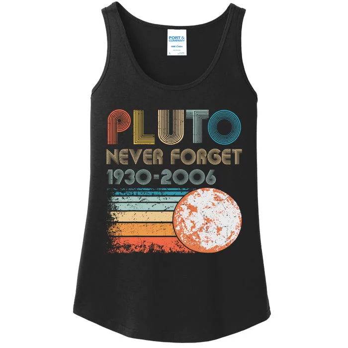 Pluto Never Forget Ladies Essential Tank