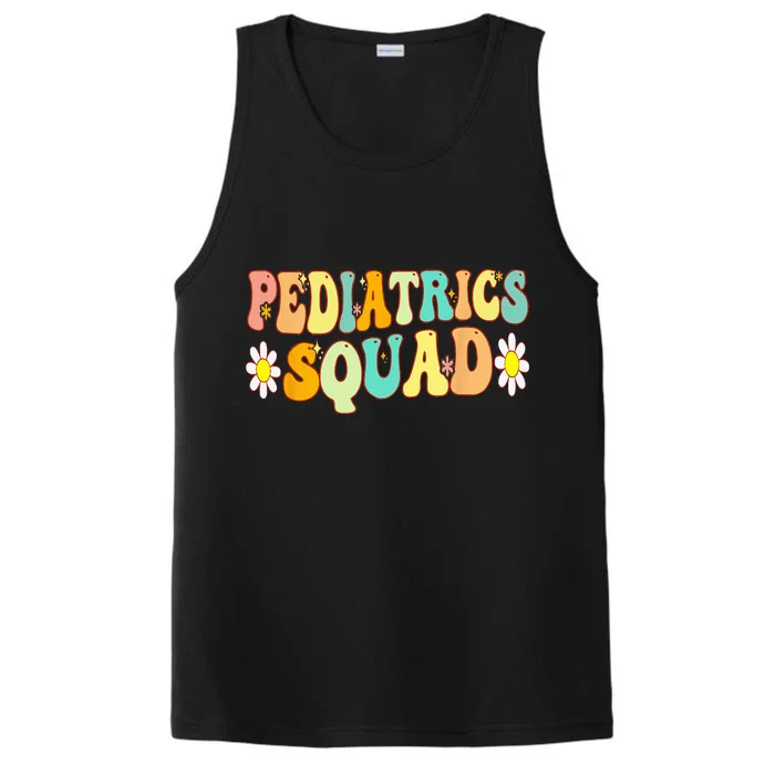 Pediatric Nurse Future Nurse Nurse Life Nursing Retro Groovy Performance Tank