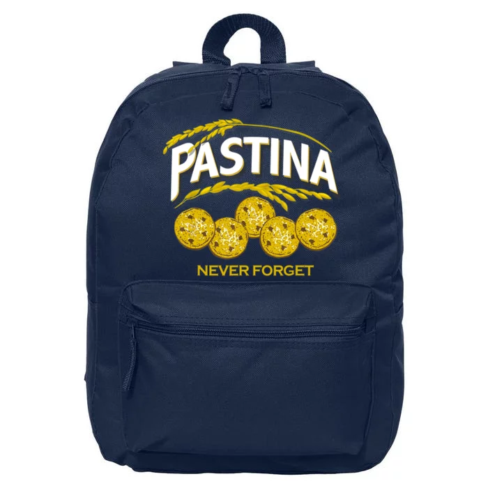 Pastina Never Forget Funny Food Lover 16 in Basic Backpack