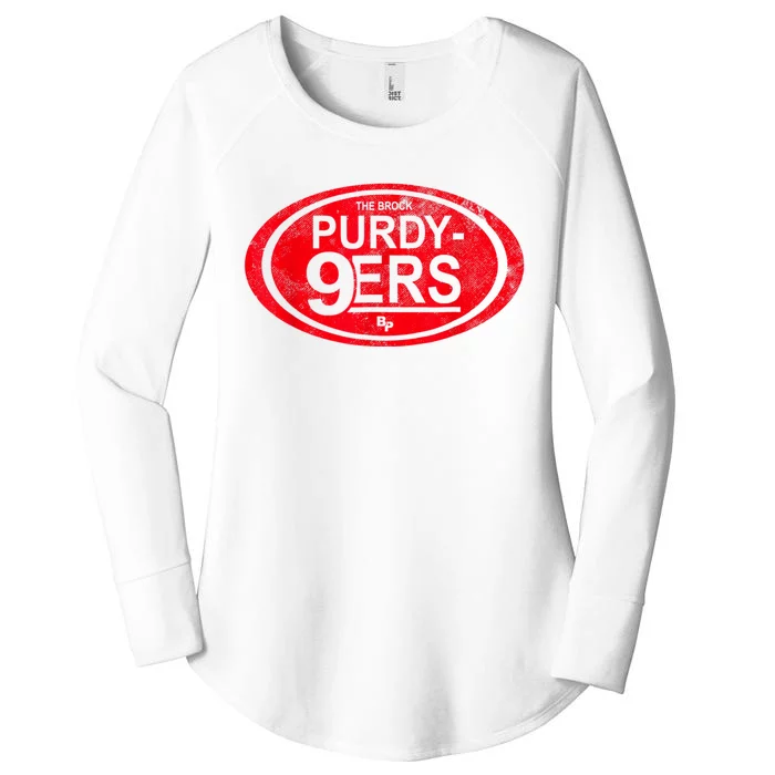 Purdy Niners Funny San Francisco Football Women's Perfect Tri Tunic Long Sleeve Shirt