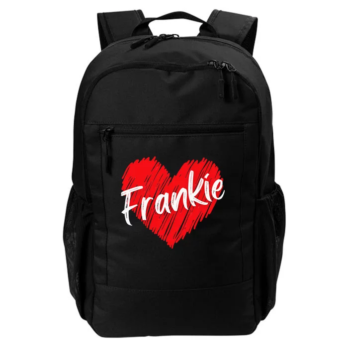 Personalized Name Frankie I Love Frankie Heart Daily Commute Backpack