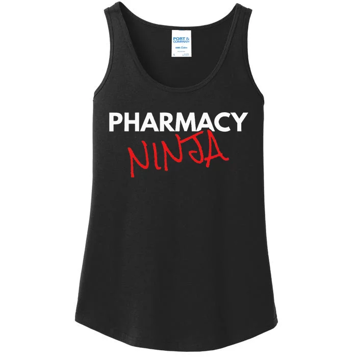 Pharmacy Ninja Fun Pharmacist Ladies Essential Tank