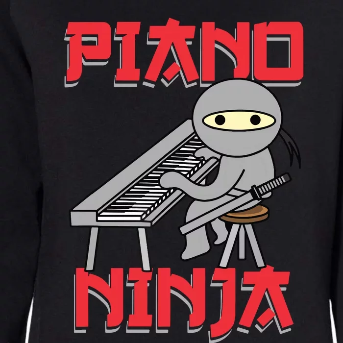 Piano Ninja Funny Keyboard Player Pianist Gift Womens California Wash Sweatshirt