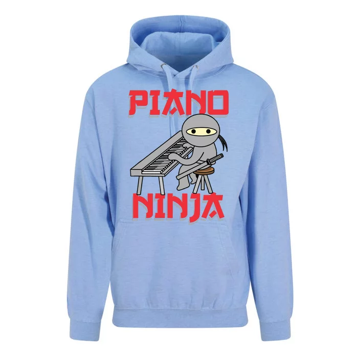 Piano Ninja Funny Keyboard Player Pianist Gift Unisex Surf Hoodie