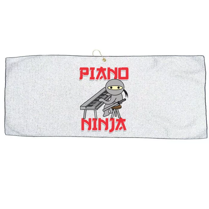 Piano Ninja Funny Keyboard Player Pianist Gift Large Microfiber Waffle Golf Towel