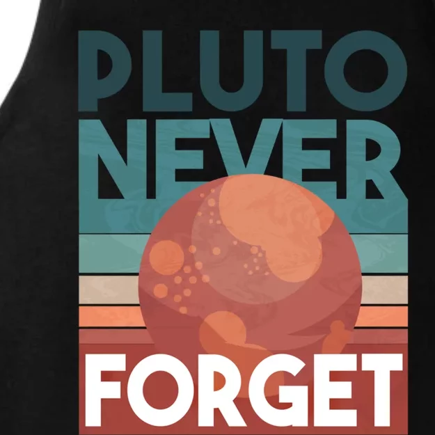 Pluto Never Forget Gift Ladies Tri-Blend Wicking Tank