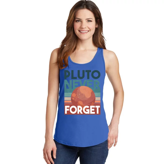 Pluto Never Forget Gift Ladies Essential Tank